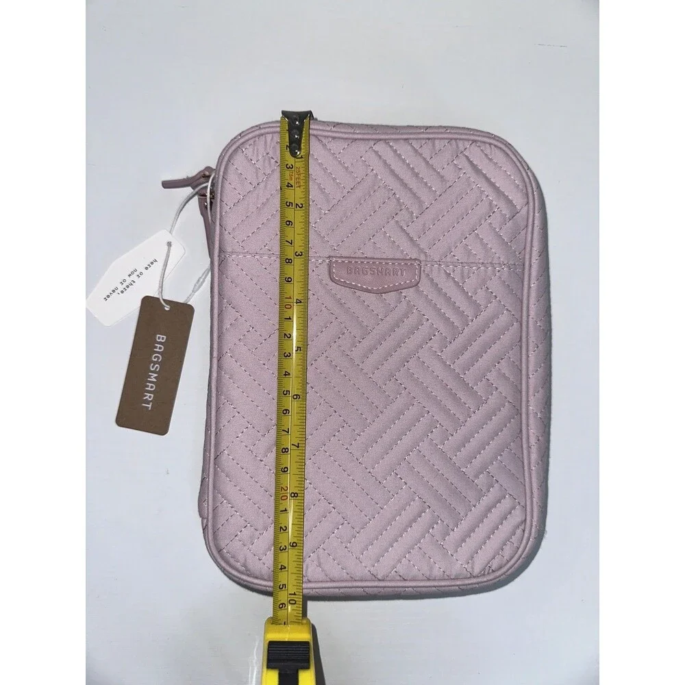 BAGSMART Jewelry Travel Organizer Clear Sleeves Earrings Necklace Holders NWT